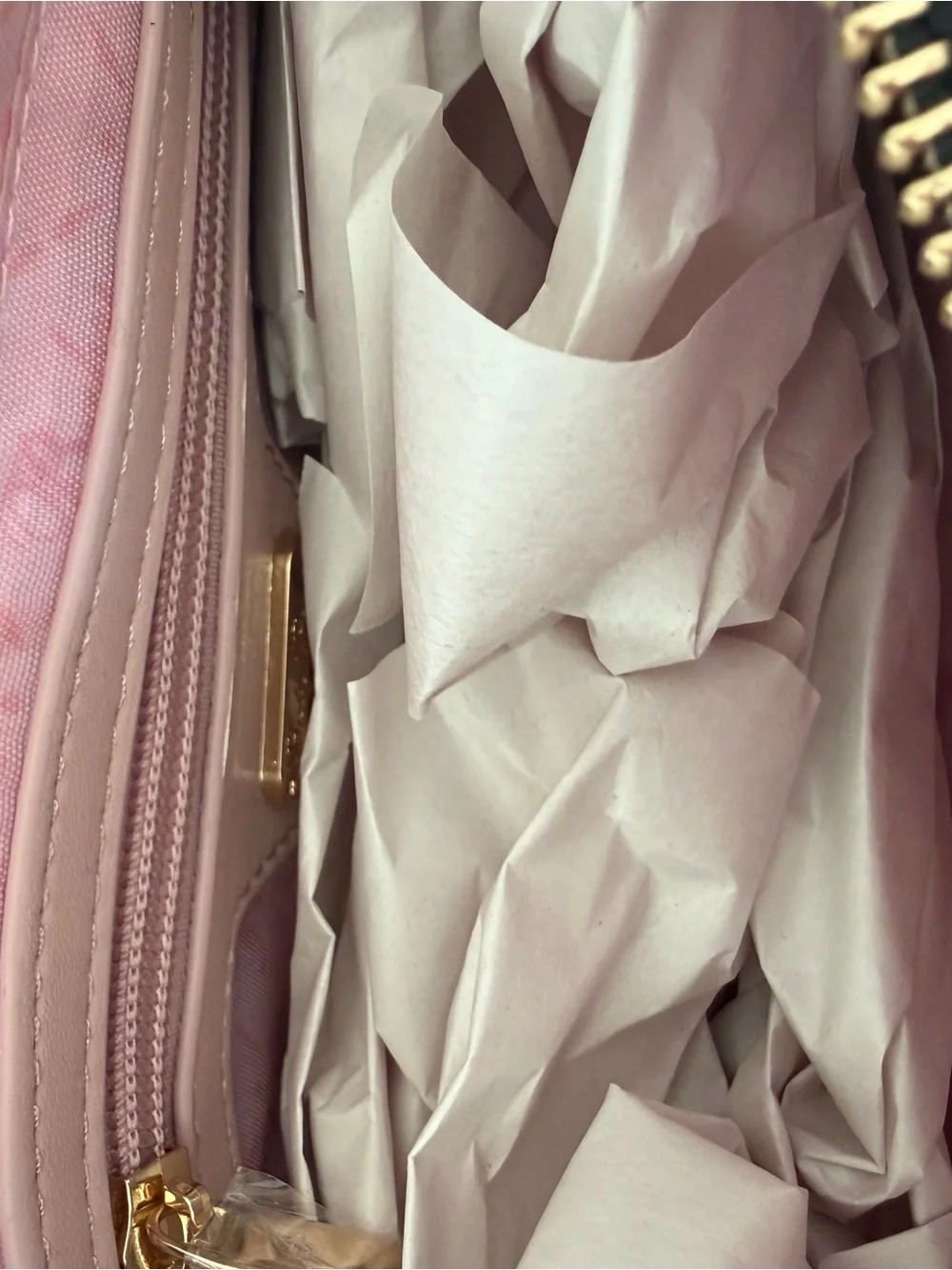 Baby Phat Pink and Black denim monogram Studded Shoulder Bag